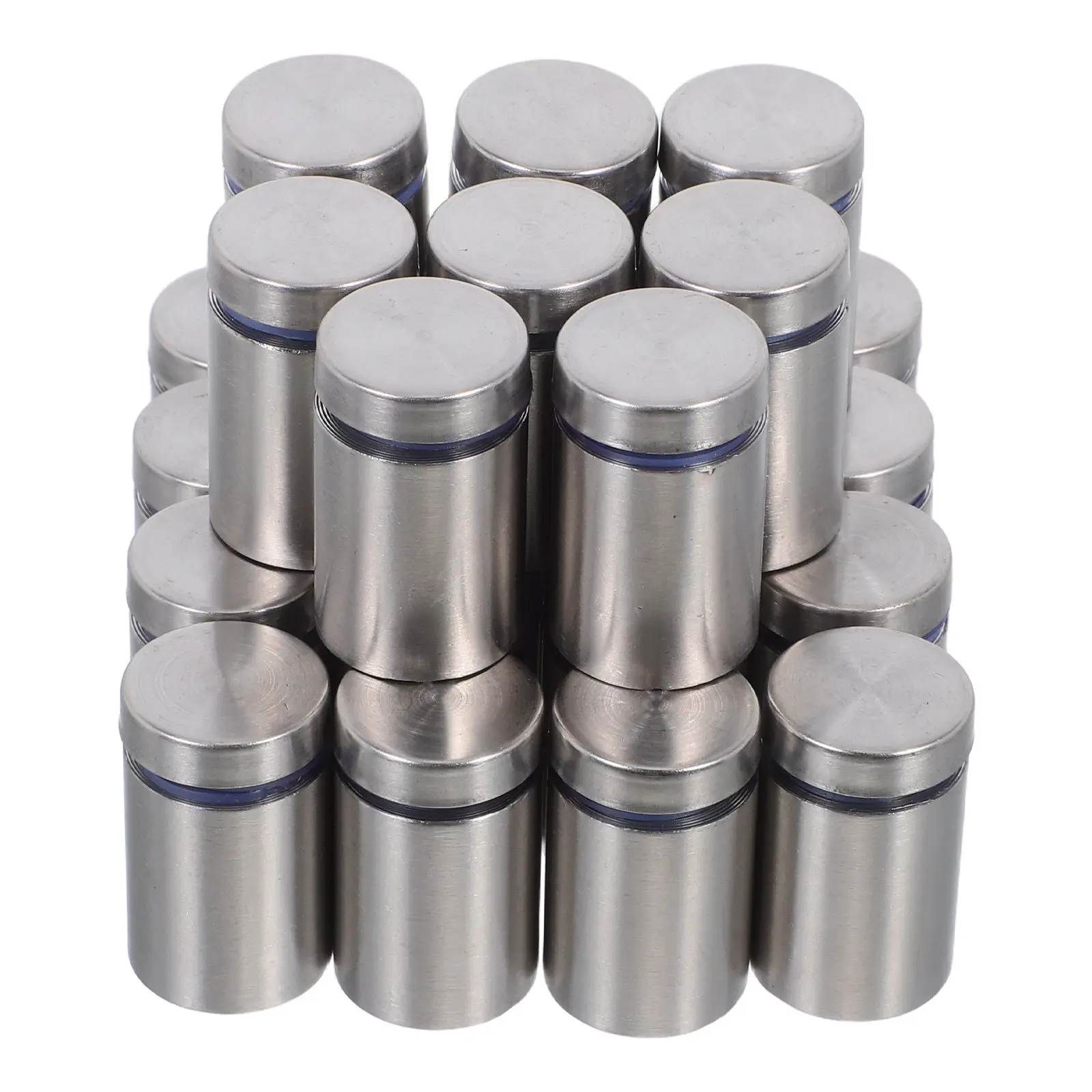 24개 스테인리스 스틸 스탠드오프 나사, 유리 아크릴 목재 벽 디스플레이 간판 설치용 광고 못, 아트워크용 하드웨어