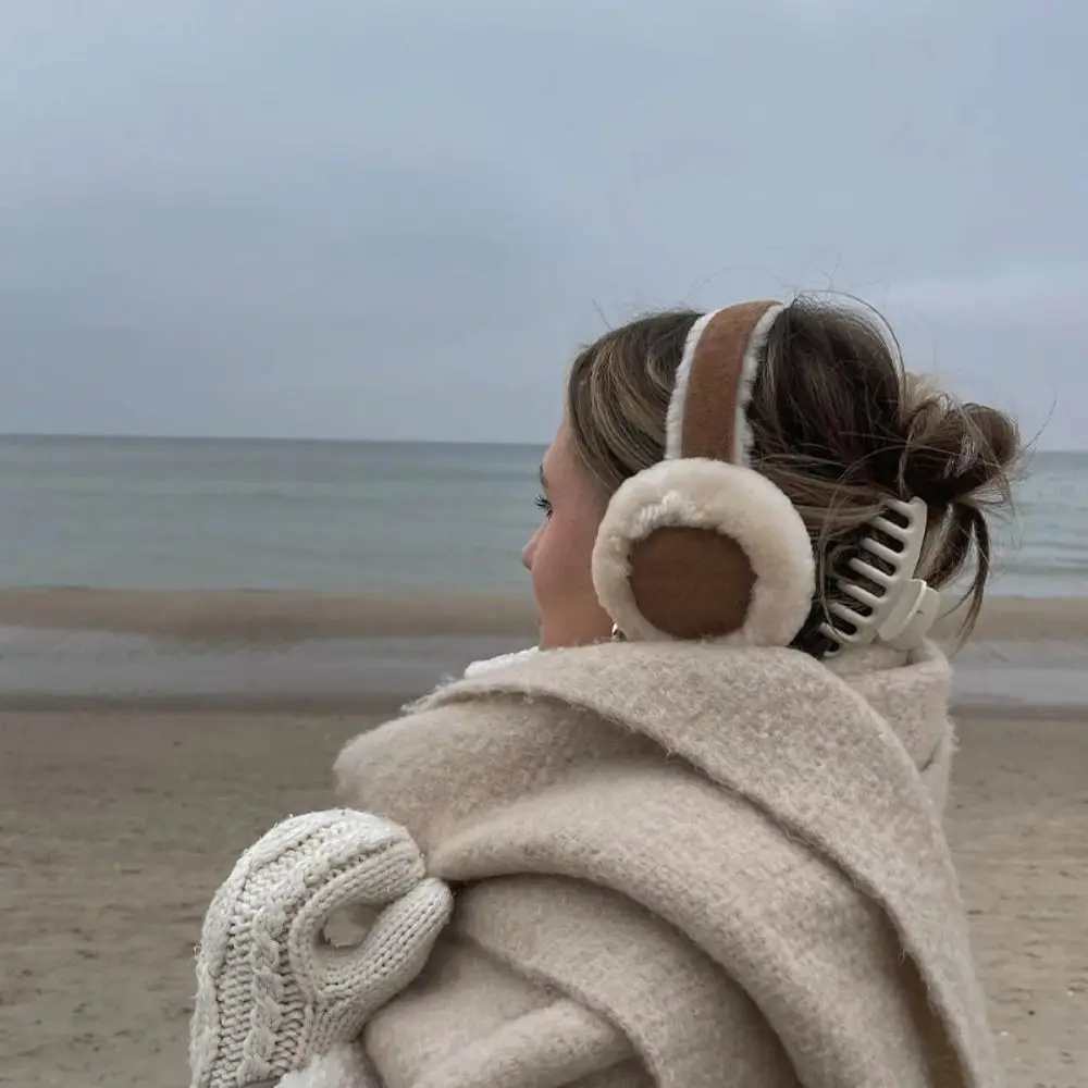 Plush Ear Muffs Warmer Foldable Ear Cover Women Men Winter Warm Earflaps Outdoor Skiing Cold Protection Ear-Muffs Cover warm earmuffs