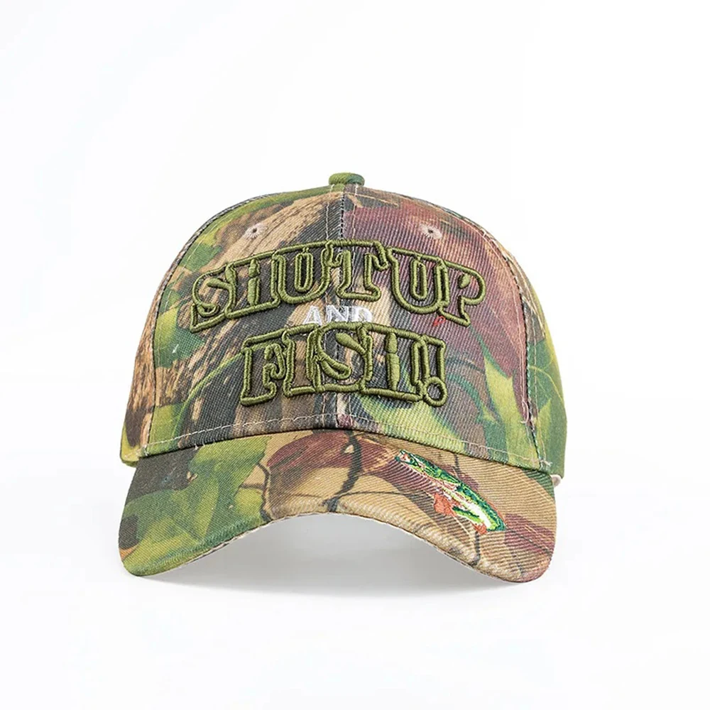 Casquette camouflage bec de canard adulte - Broderie tendance grande taille - Hommes femmes pêche
