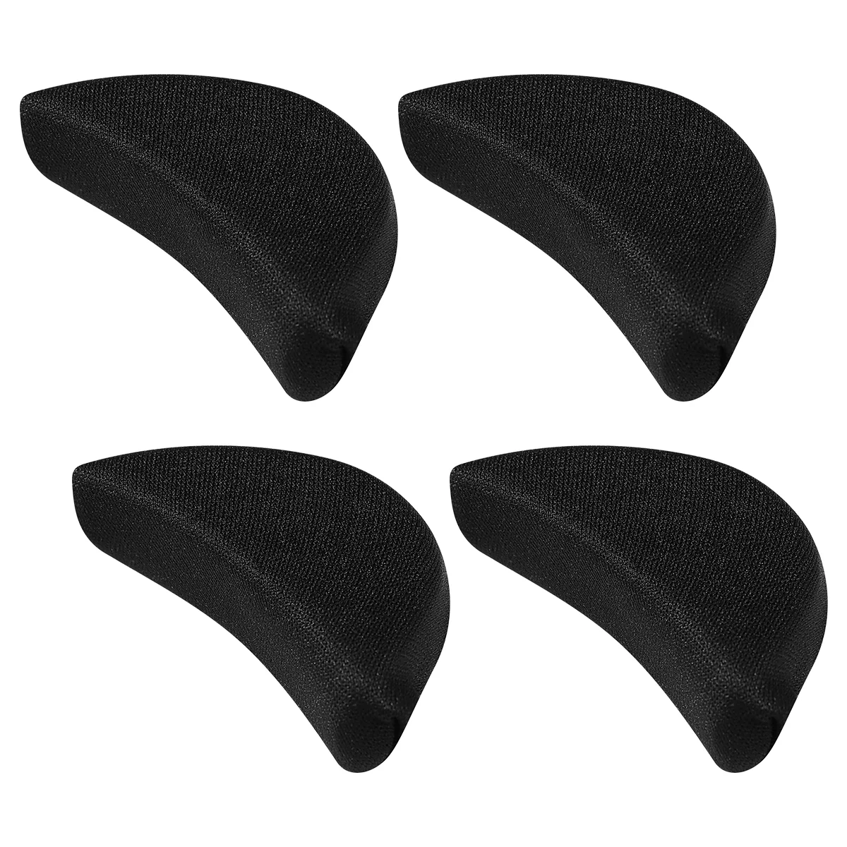 Healifty 2 Pairs Sponge Toe Plug Foot Brace Shoe Filler Unisex Shoe Inserts To Make Big Shoes Fit One Size (Black) 160pcs lot simple black white handmade stickers scrapbook for diy gifts cake cookie baking package hand make with love