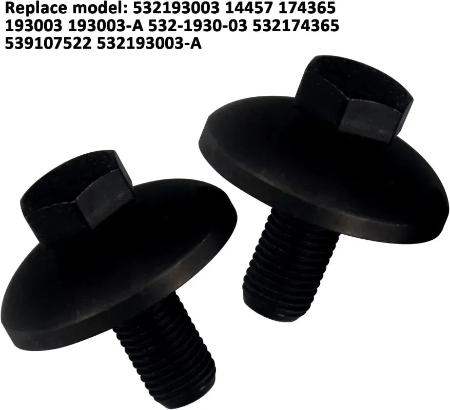 4pcs Blade Bolt Washer Lawn Mower Parts /Tractor Blade Bolt with Cupped Washer Garden Tool Accessories
