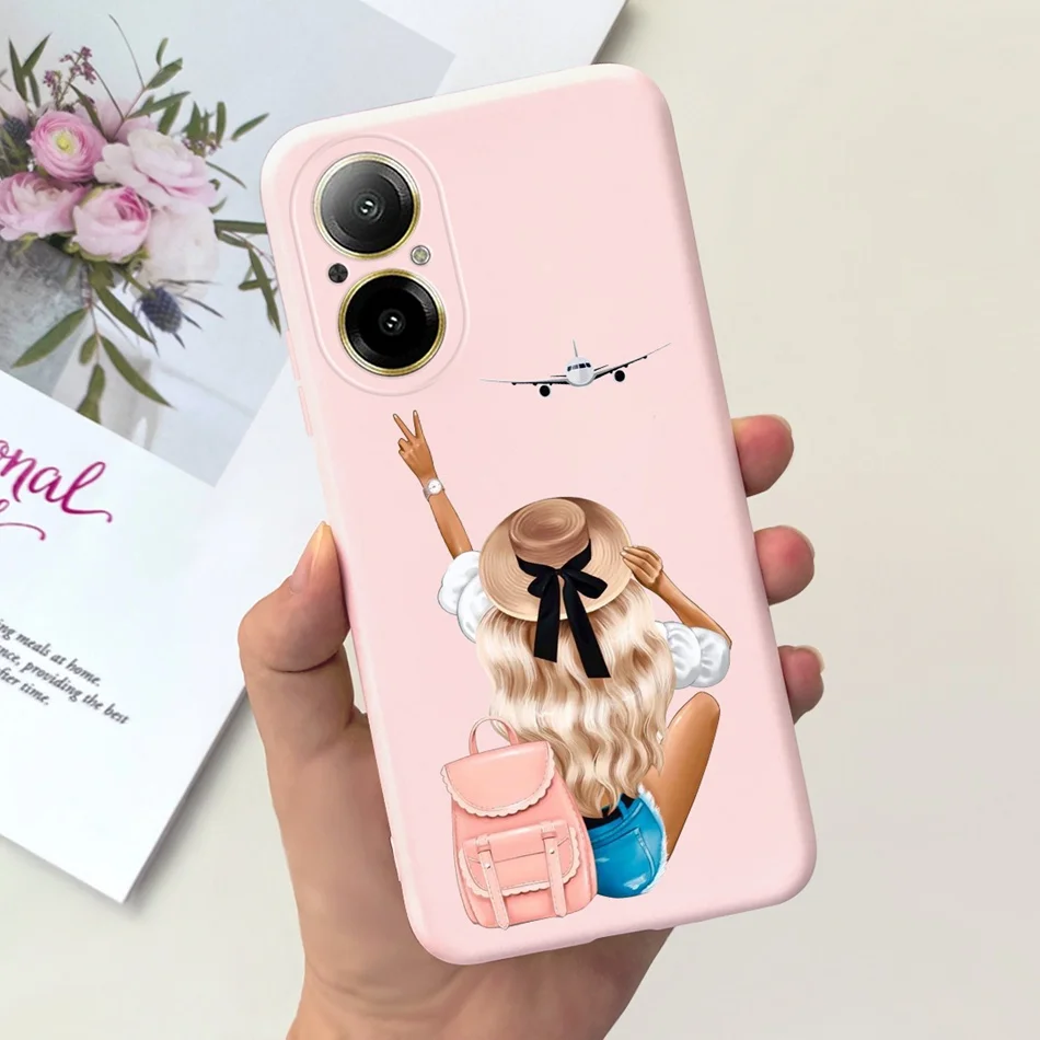 Fashion Moon Pattern Soft Silicone Protective Back Cover