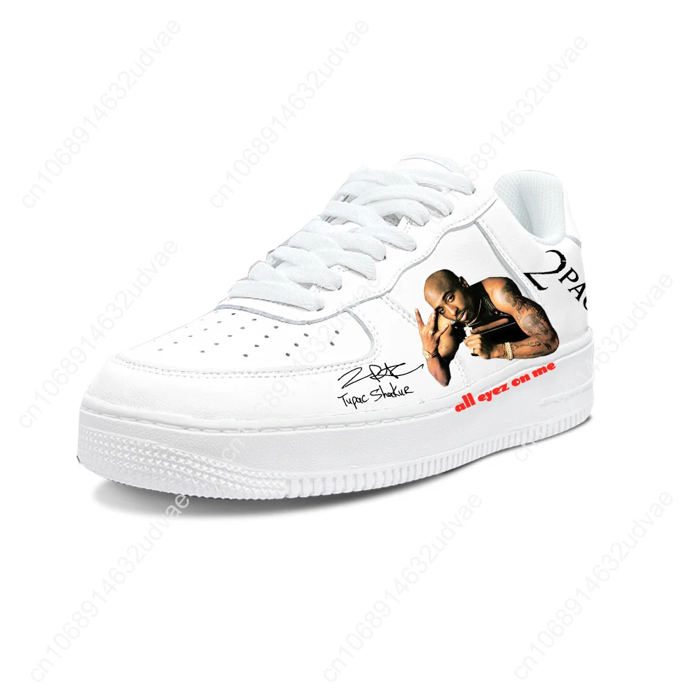 Rap 2Pac Tupac Shoes AF Basketball All Eyez on Me Mens Womens Teenager Running Sports Flats Force Sneakers Custom Made Shoes DIY 3