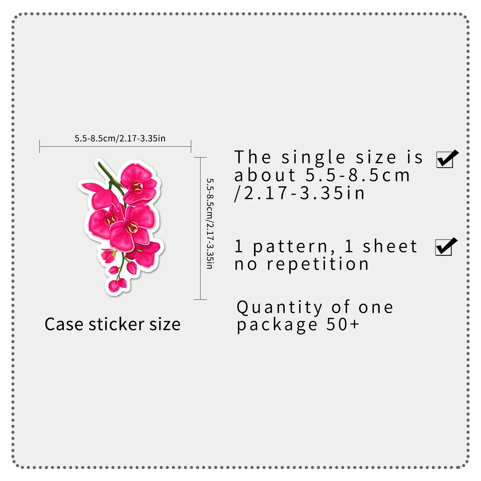 Butterfly Orchid Series Cartoon Graffiti Stickers Suitcase Laptop Guitar Skateboard Decoration 50pc