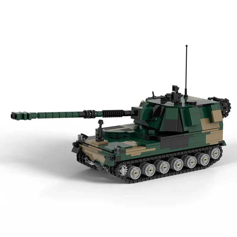 

Новинка 968 шт. WW2 военный MOC AHS Krab гусеничный пистолет-howitzer модель «сделай сам» креативные идеи высокотехнологичная детская игрушка подарок бронированный автомобиль блоки