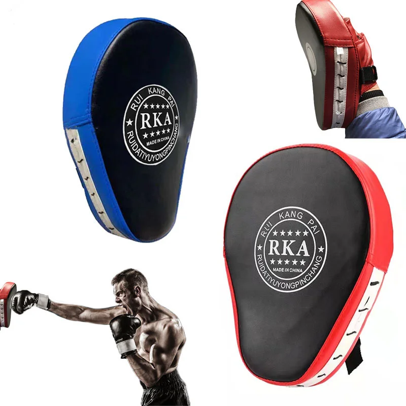 1pcs Boxing Muay Thai Hand Target Martial Thai Kick Sanda Karate Thickened Training Mitt Fitness Taekwondo Sparring Boxing Bags