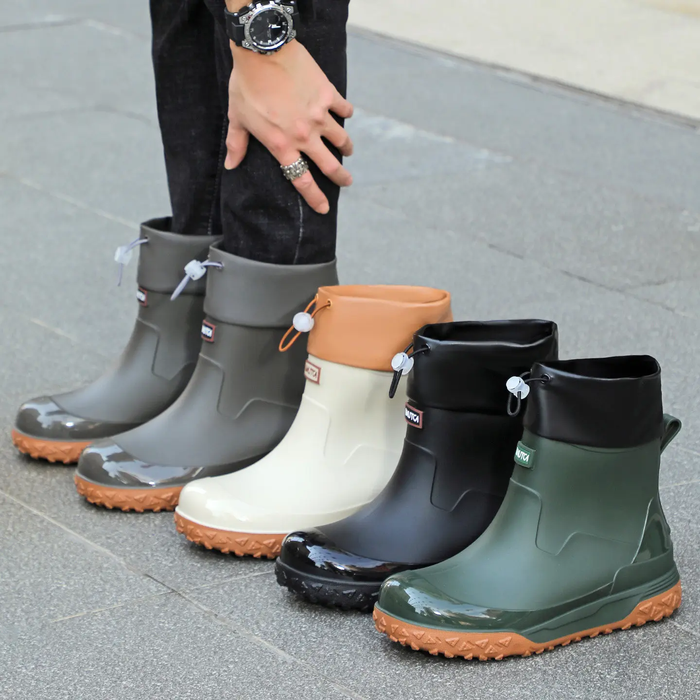 Bottes de pêche imperméables hommes antidérapantes 2026 - Chaussures caoutchouc travail cuisine résistantes