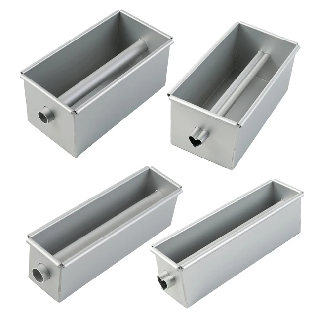 1 Pcs Aluminium Alloy Square Bread Loaf Pan With Center Tube DIY Cake Tools Non-Stick Flowing Heart Cake Bread Mold 4