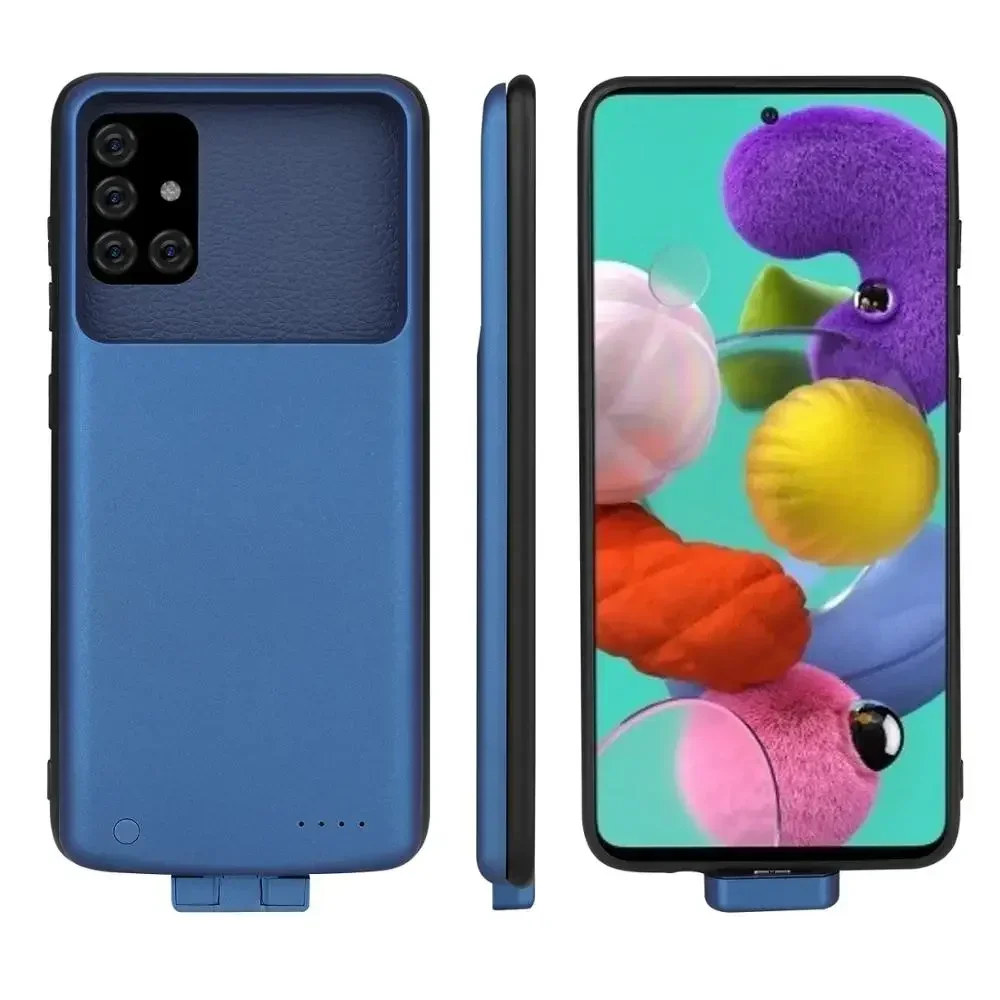 휴대용 충전기 커버 삼성에 적합한 갤럭시 A31 배터리 케이스, 5000mAh 마그네틱 보조 배터리 커버, 삼성에 적합한 A31 보조 배터리 케이스