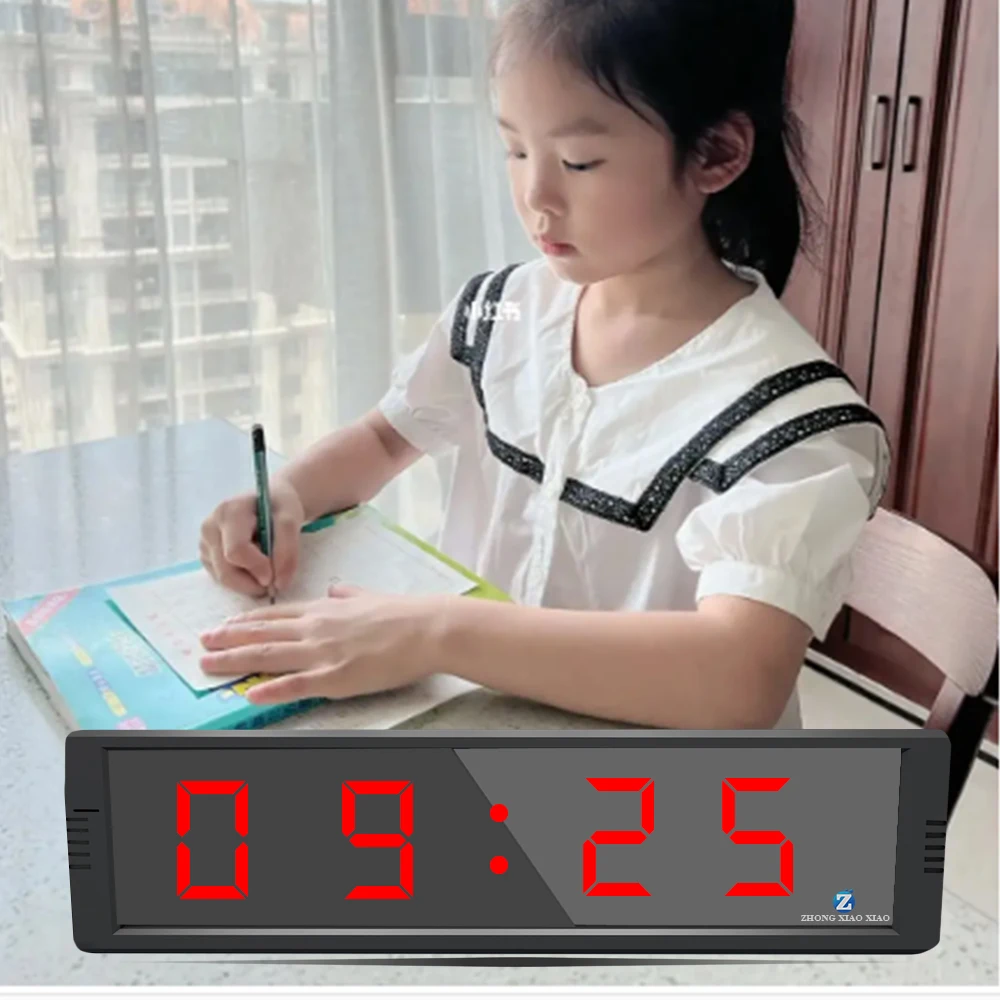 Zhong Xiao xiao, 1 дюйм, 4 красных таймера, комнатный настенный светодиодный электронный телефон