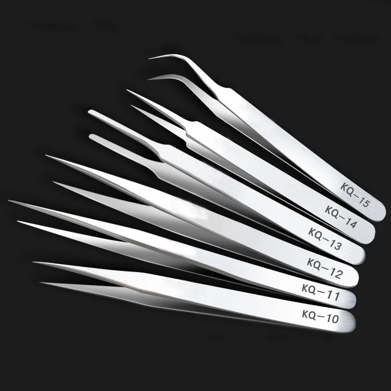 Set di 5 pinzette di precisione a punta fine per il modellismo