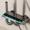 High-end 4 Functions Bathroom Shower Faucet Set Digital Temperature Display Shower System Hot Cold Showers Mixer Pressure Taps 3