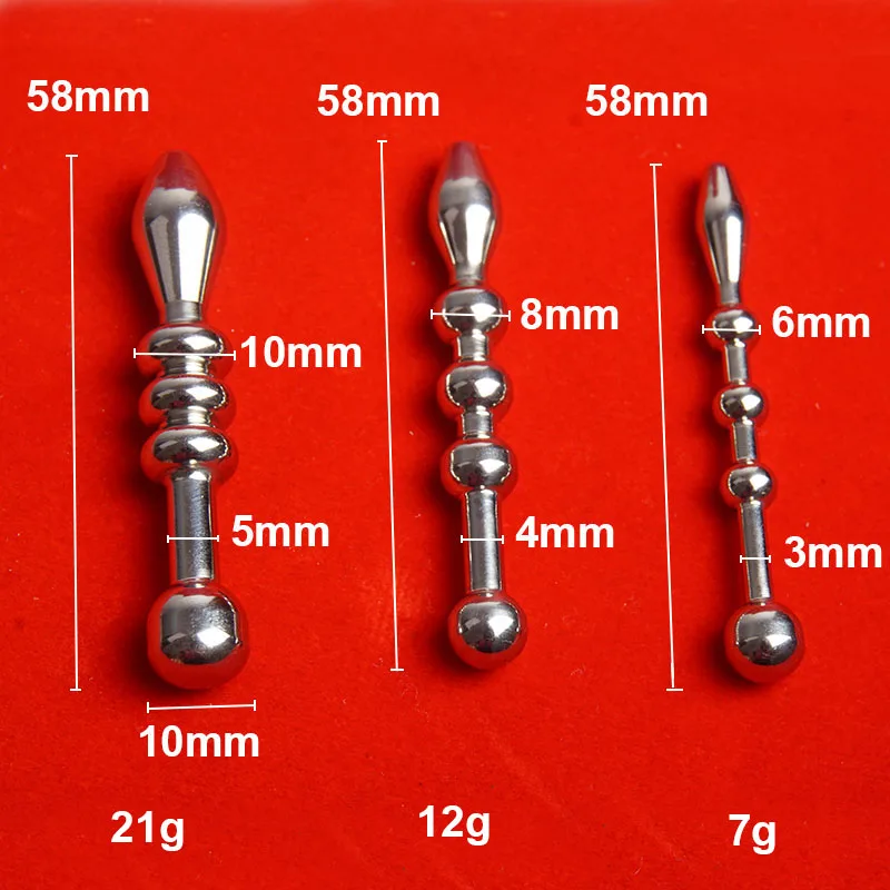 Stainless Steel Penis Plug Urethral Dilator Sounding Dilation Metal Urethra Catheter Penisplug Sex Toys for Men Male masturbator urethral dilator