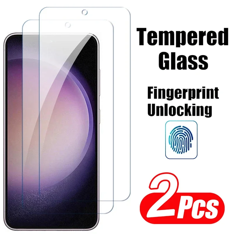 Fingerprint Unlocking Tempered Glass Screen Protector - 2 Pack