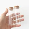 Dragees test tube 25*37*100mm 80ml Glass Bottle Stopper Corks Storage Glass Jars for Spice Vial Bottle Candy Containers 6