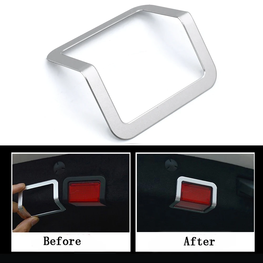 Car Tail Trunk Warning Light Frame Door Lamp Decoration Cover Stickers For Mercedes Benz GLK CLS ML GL GLC C E Class W205 W213