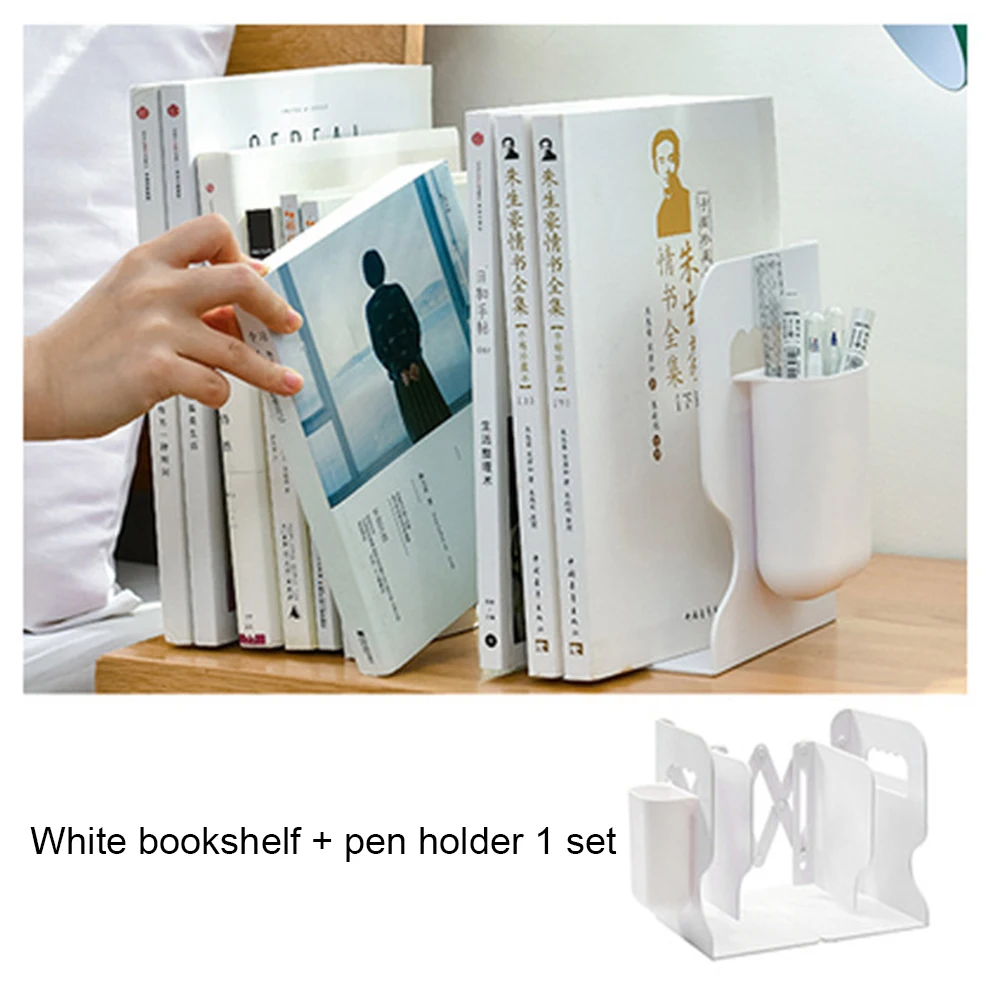 Porte-livre rétractable Portable, support de lecture, serre-livres,  bibliothèque de bureau et de maison - AliExpress