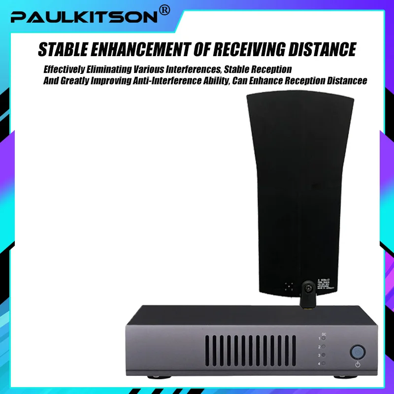 Paulkitson Active Antenna Combiner A41 450-960mhz Ear Feedback Antenna Amplifier Signal Stage Monitoring Receiver Amplifier