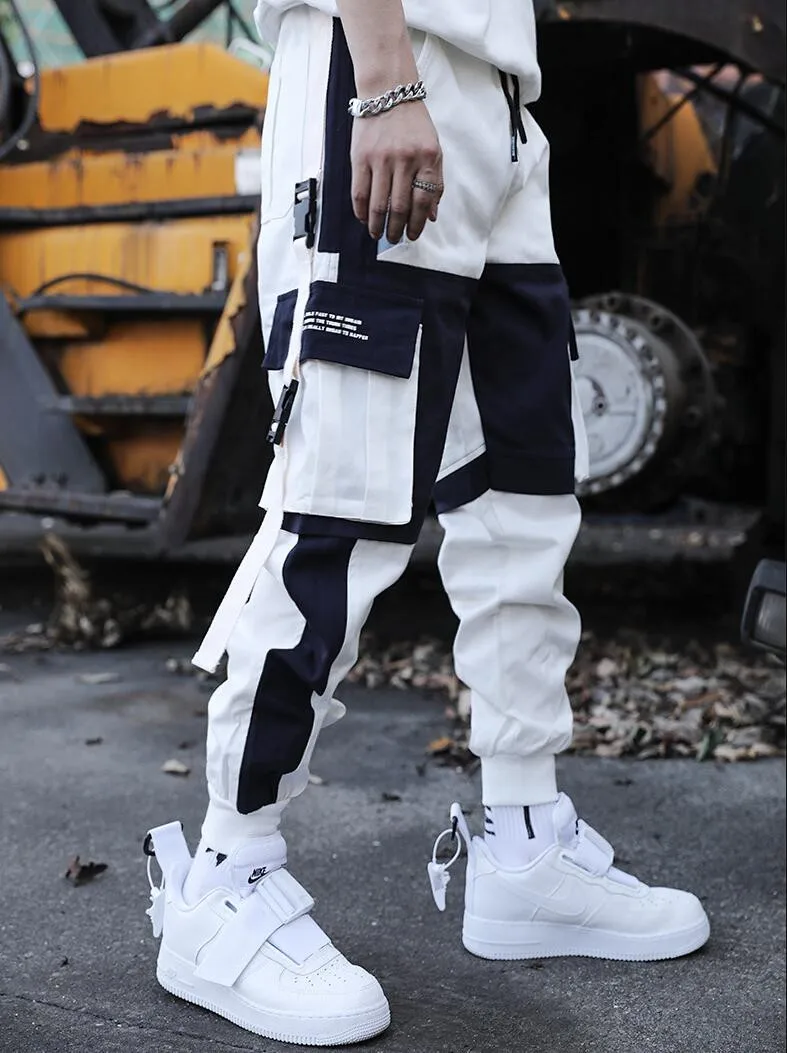 alibaba pants 2022 Streetwear Men's Multi Pockets Cargo Harem Pants Hip Hop Casual Male Track Pants Joggers Trousers Fashion Harajuku Men Pant harem outfit