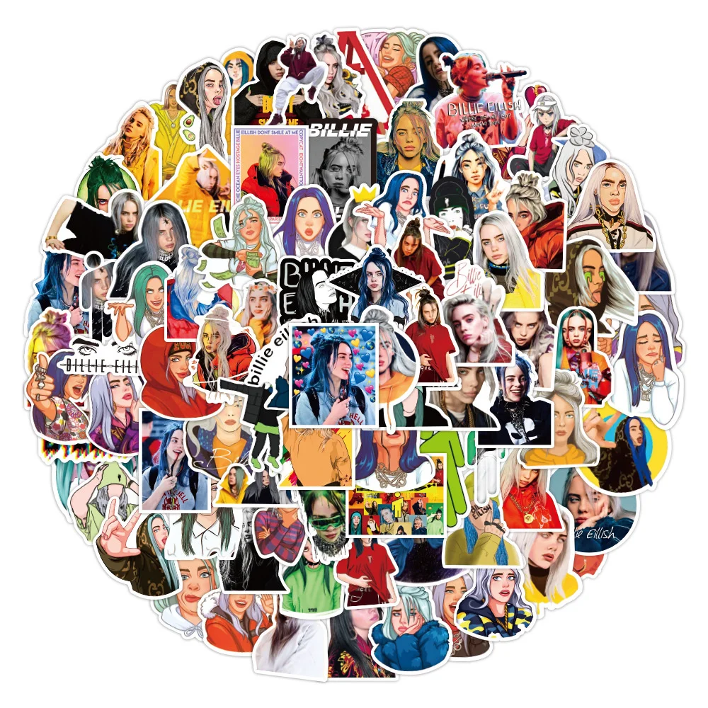 

10/30/50PCS European and American Singer Graffiti Stickers Kids Gifts DIY Scrapbooking Tablet Luggage Toy Stickers Wholesale