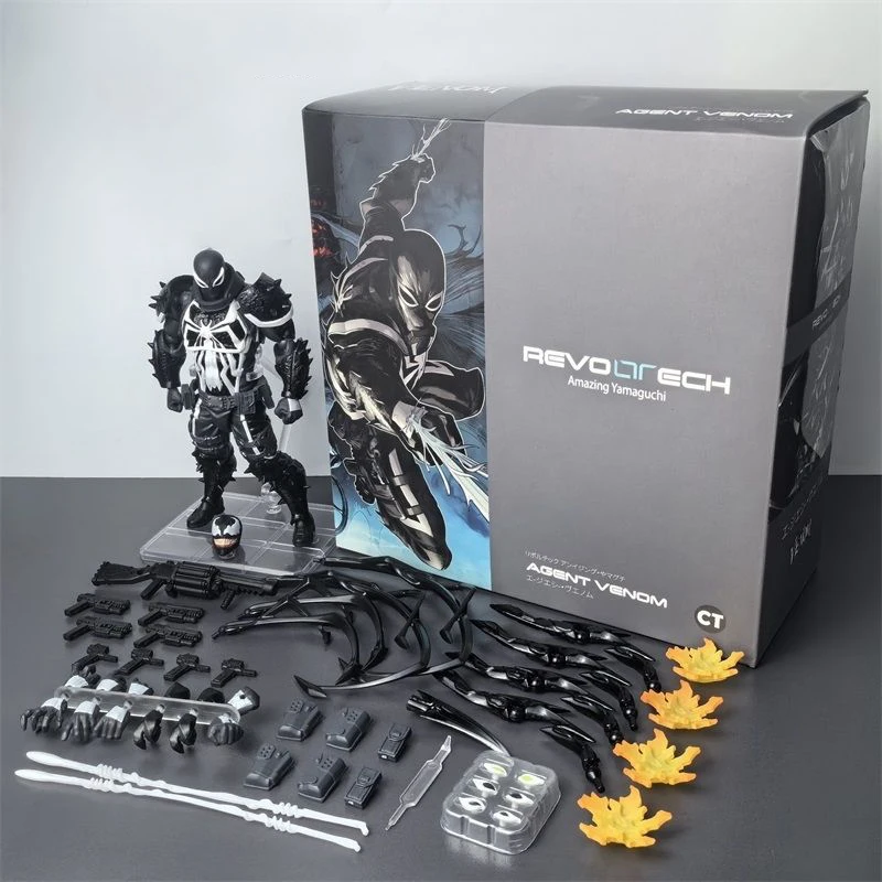 thumbnail image 1 of Nueva figura de acción del agente Venom, versión CT, figura de Marvel, colección móvil de PVC, modelo Eugene Thompson Ko, juguete, regalo de cumpleaños, 1 of 5