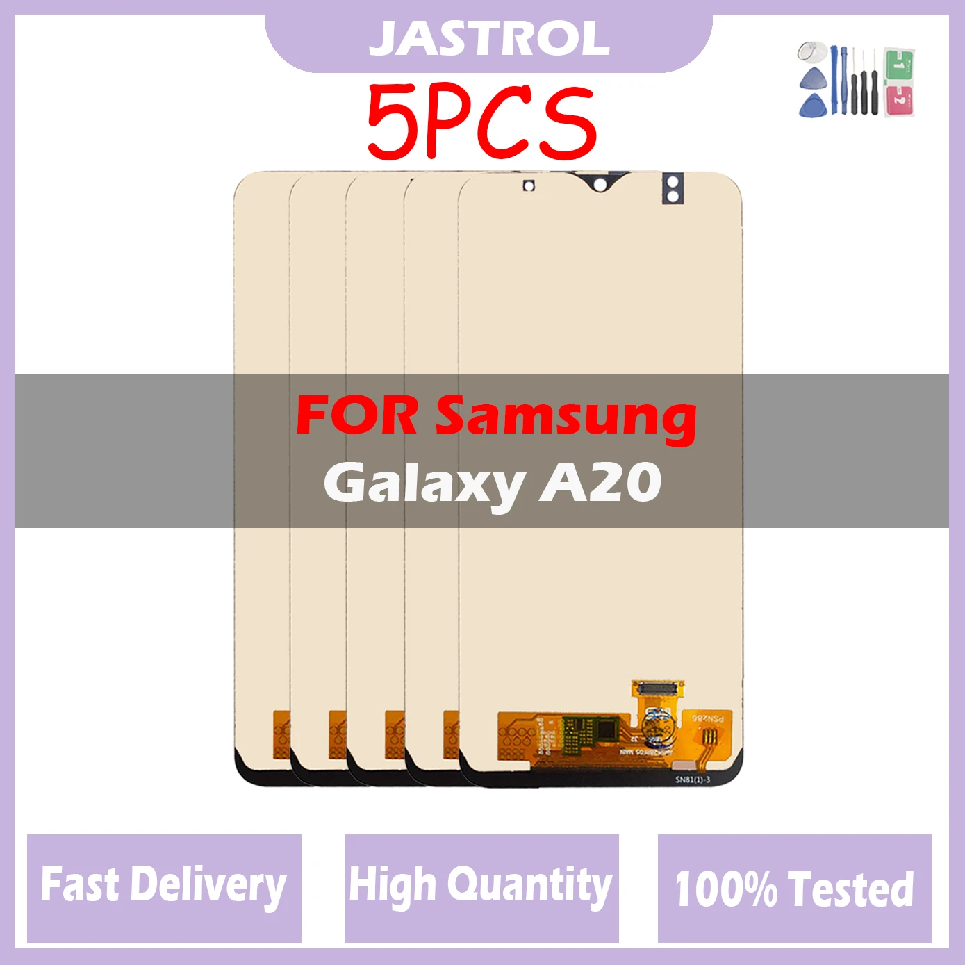 5 Pz/Lotto Aaa + Lcd Per Samsung Galaxy A20 Display Lcd Touch Screen Digitizer Assembly Per Samsung A20 Sm-A205F A205Fn Con Cornice
