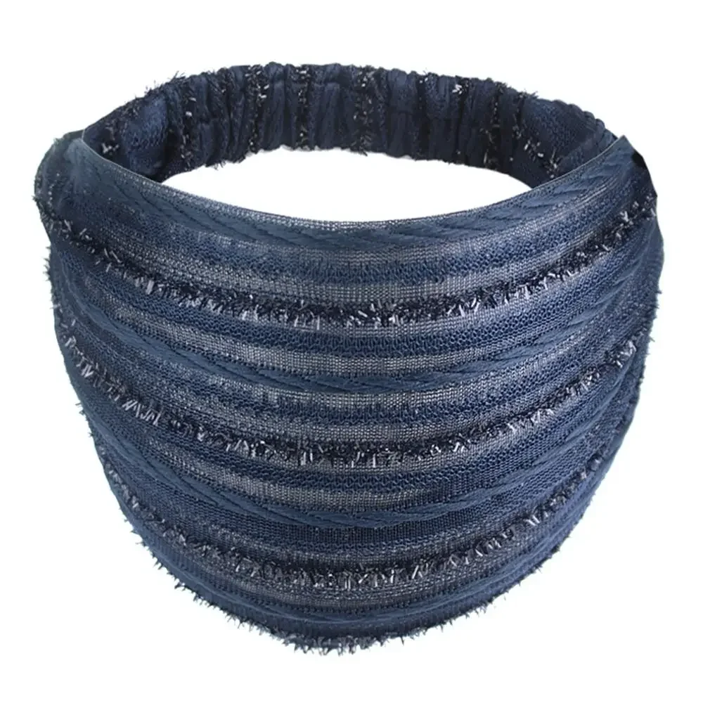 WANYI Cerchietto Fascia Per Capelli Donna Con Perle, Antiscivolo, Bianco, Circonferenza 14 Cm