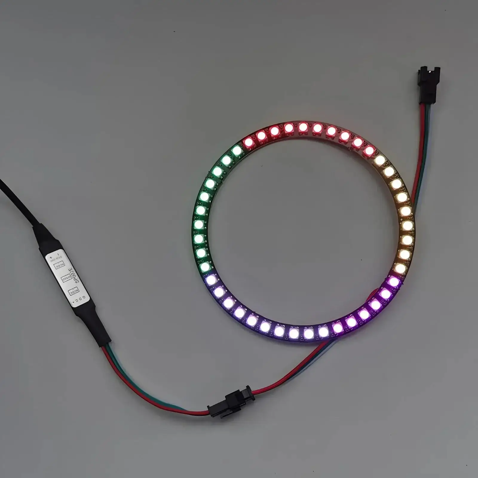 PLR WS2812B 5050 RGB LED 링 7/8/12/16/24비트 램프 조명 (내장 드라이버 포함) WS2812 아두이노 라즈베리 파이용