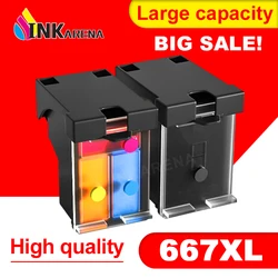 INKARENA 667XL Refill Ink Kit Compatible for HP 667 for hp667 Ink Cartridge Deskjet Ink Advantage 1275 2374 2375 2376 2376 2775