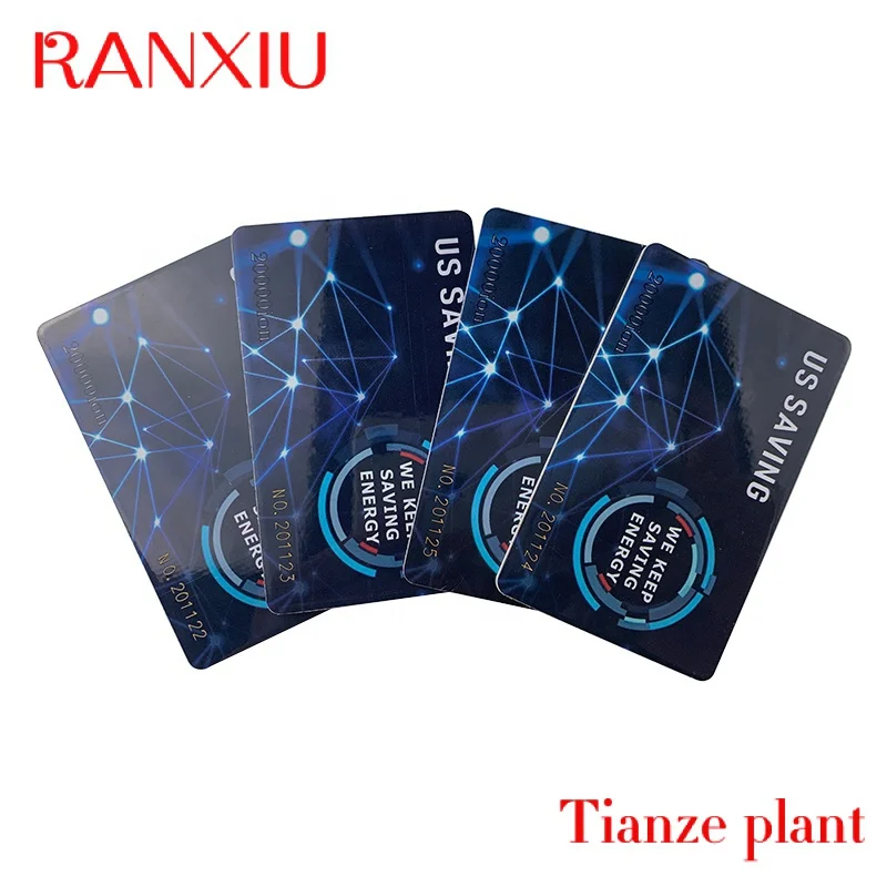 Custom Bio Tera card Energy Scalar Fuel Saver Card ith 20000 Negative Ions