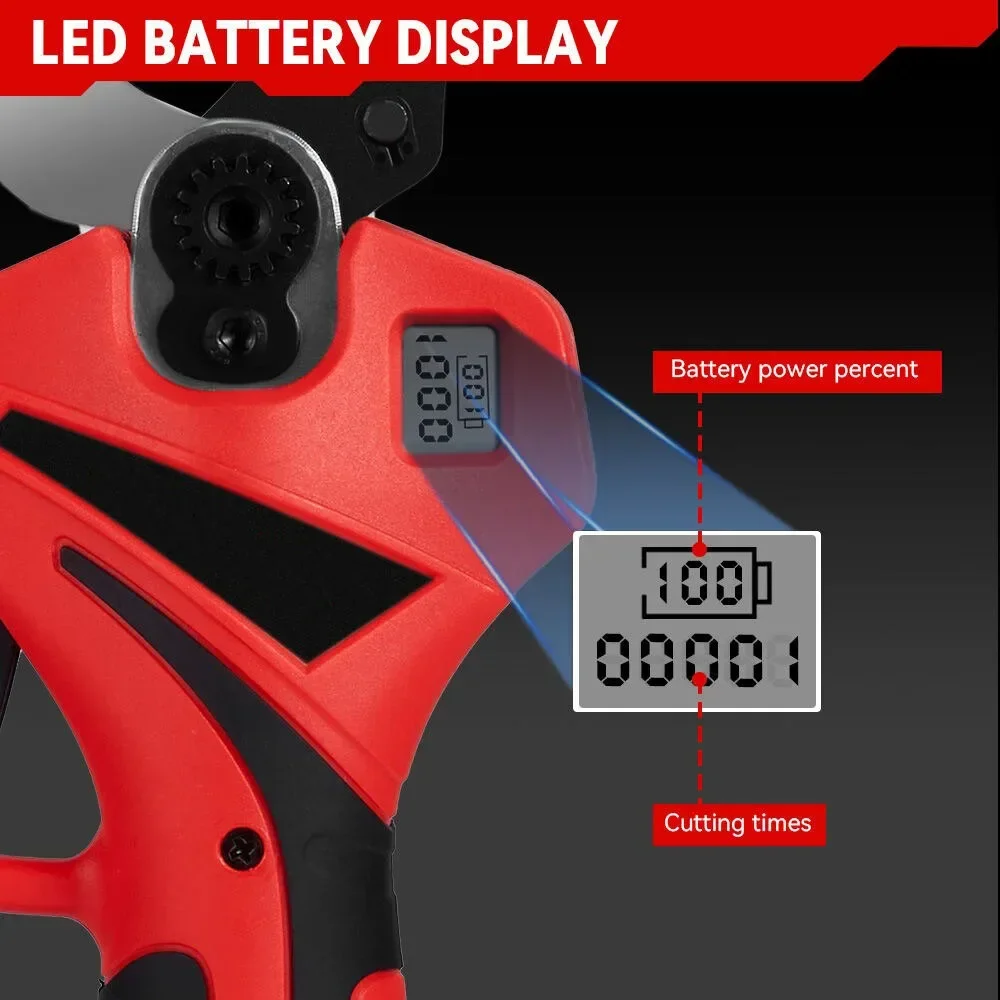 55mm Brushless Electric Scissors Cordless Pruning Shear Tree Garden Cutter Trimmer Power Tools for Makita 18V Battery 6