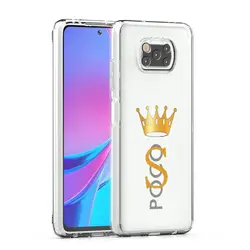 Clear Phone Case with Crown and Letter A to B Design for Xiaomi 13T Pro (B7)