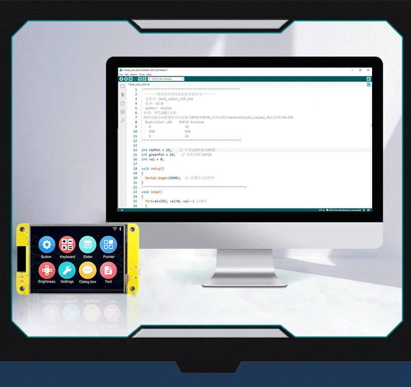 2.8 Inch Display Screen ESP32 for Arduino LVGL WIFI BT Development Board 240*320