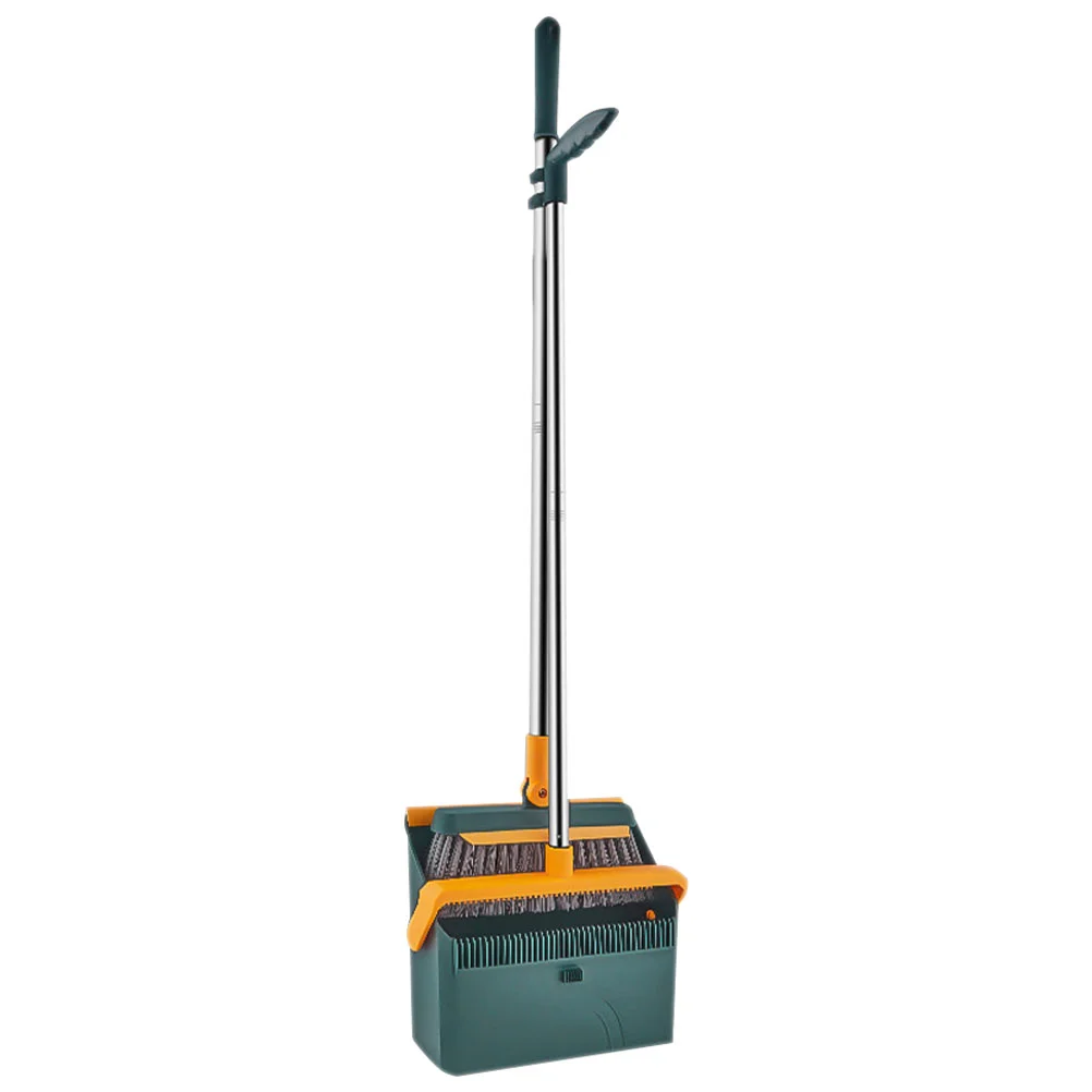 

Handheld Commercial Folding Broom Dustpan Office Long Handle Kitchen Pet Brush Pp with