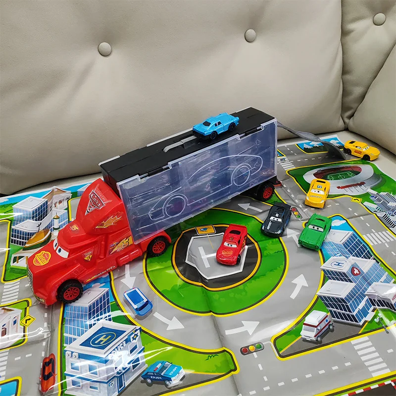 디즈니 자동차 세트 라이트닝 맥퀸 피규어 잭슨 스톰 맥 삼촌 트럭 풀백 자동차 모델 인형 어린이 장난감 선물용