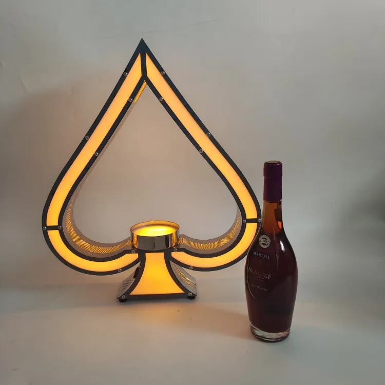 Spade A Luminous Seat Bar Ktv Dragon Set Champagne King Display Base Vino Straniero Xo Laser Set