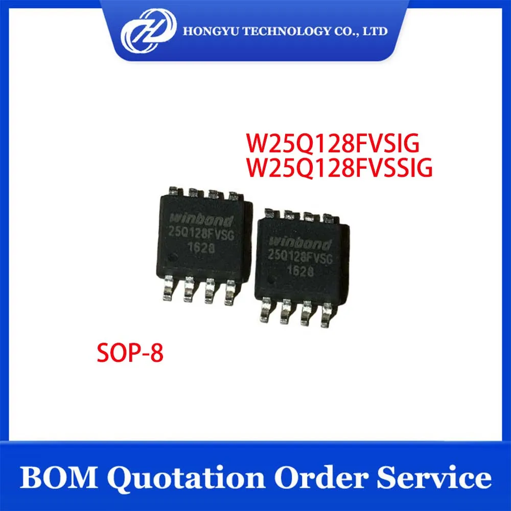 5ชิ้น W25Q128FVSSIG W25Q128FVSIG 25Q128FVSSIG 25Q128FVSIG 25Q128F IC ...