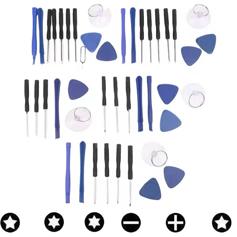휴대폰 수리 도구 드라이버 세트, 아이폰, 아이패드 노트북 컴퓨터 분해 수공구 키트, 오프닝 도구, 1 세트