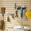 Angle Grinder Holder 2 Bay Multipurpose with Cord Hanger Wall Mount Bracket for Angle Grinders Garage Workspace Wrenches Cutters 3