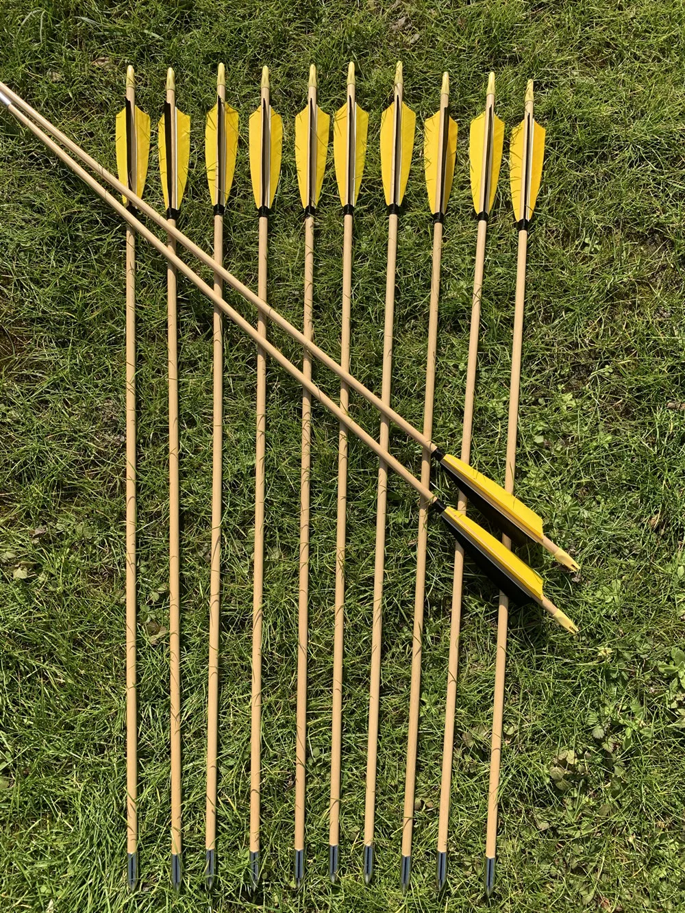 6/12PCS 32 Wooden Arrow 5" 6
