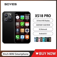 SOYES XS18 Pro 3G Network Mini Smartphone Android 8.1 2GB RAM 16GB ROM Facial Recognition Dual SIM 1000mAh 3.0 Inch Small Phone 1