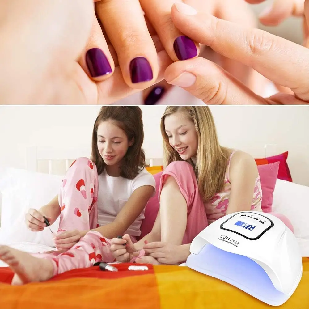 YIKOOLIN UV LED Nail Lamp Professional Nail Dryer Gel Polish Light UV Light with 4 Timer Setting Curing Gel Toe Nails