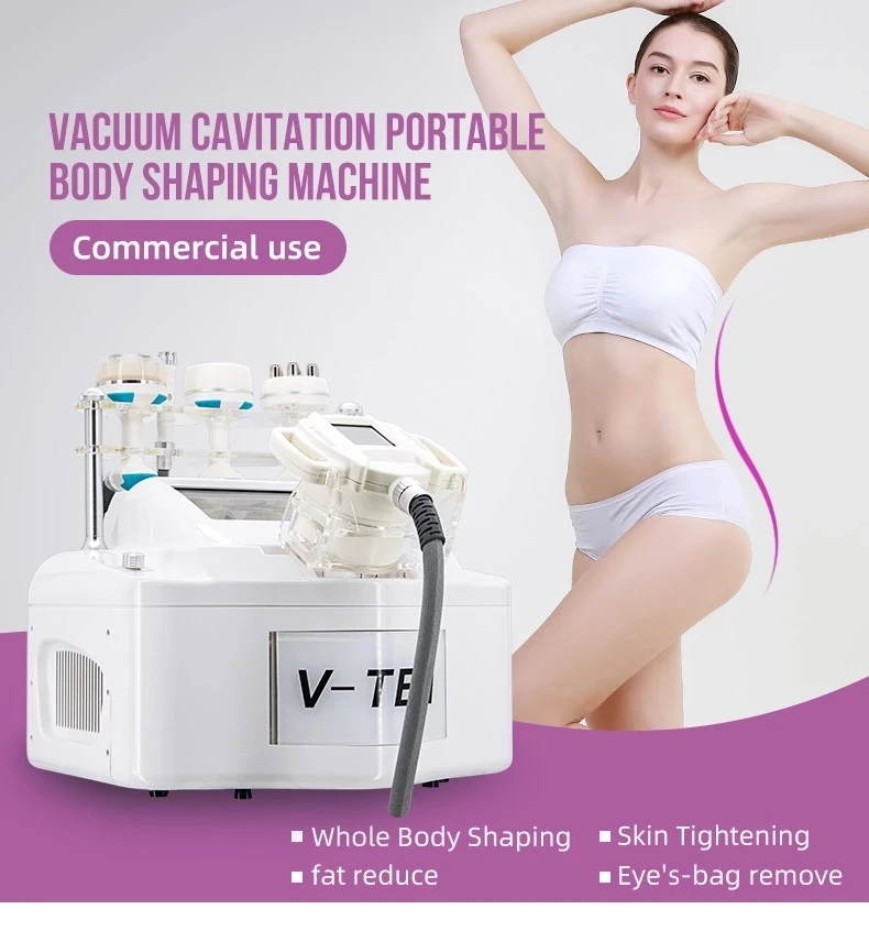 

V9 Multifunctional Slimming Cavitation Fat Removal Beauty Machine VELABODY SHAPE Vacuum Eye Care Salon Newest