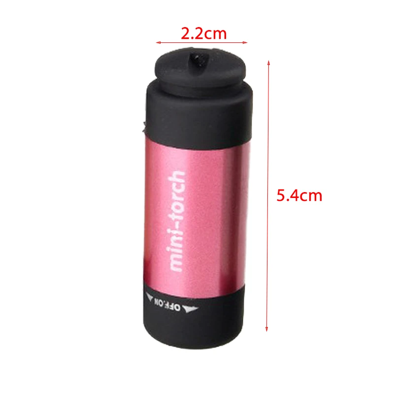 NEW Pocket LED Flashlight USB Rechargeable Portable Waterproof White Light Keychain Torch Outdoor Hiking Flashlight with Battery 5