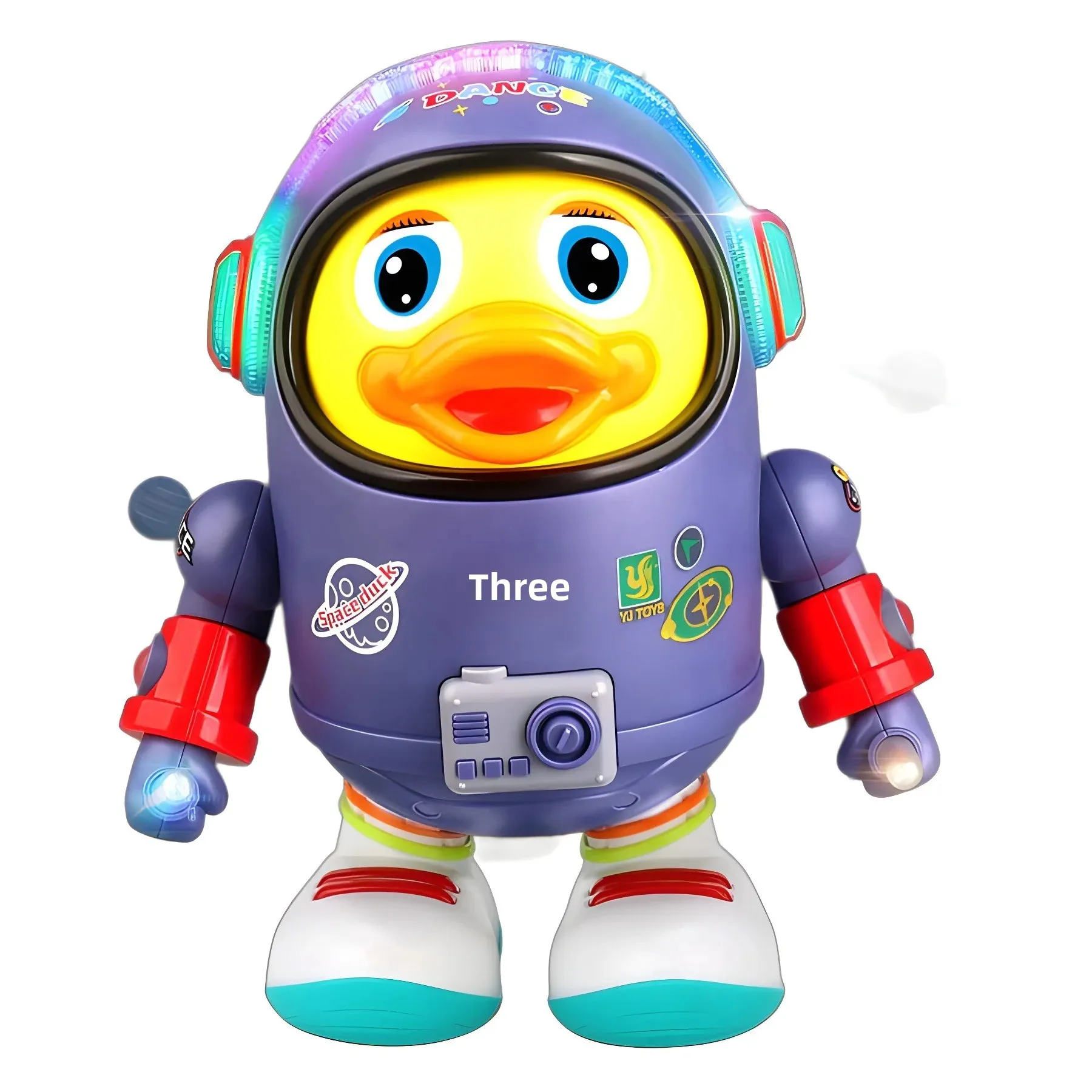 Dance Singing Space Duck Toy Electric Plush Robot Children's Popular Internet Celebrity Duck Jumping Swinging Machine