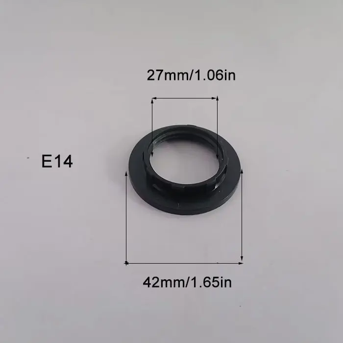 Anelli Per Paralume E14 - 6 Pezzi In Plastica Bianca Per Adattatore Lampadine - Foto 3