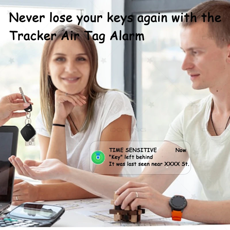 Smart Bluetooth GPS Tracker Works with Find My APP Anti Lose Reminder Device for iOS Replacement Locator MFI Rated gps tracker bluetooth tracker