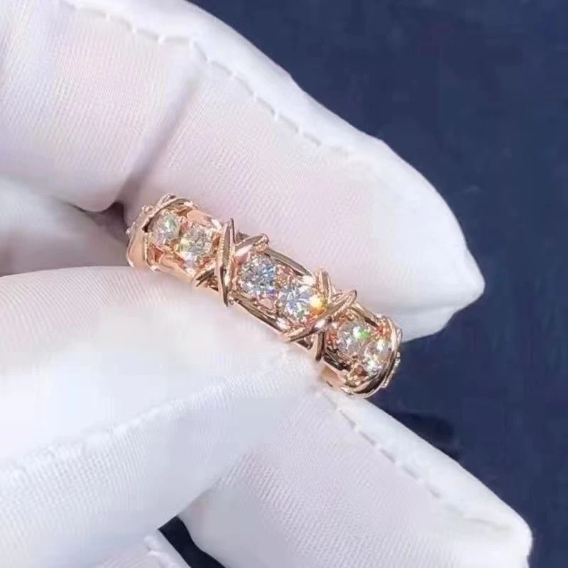 Original 925 Sterling Silver Rings White&Purple&pink AAA Zircon CZ Jewelry Gold Color Wedding Ring For Women silver ring wedding rings silver rings