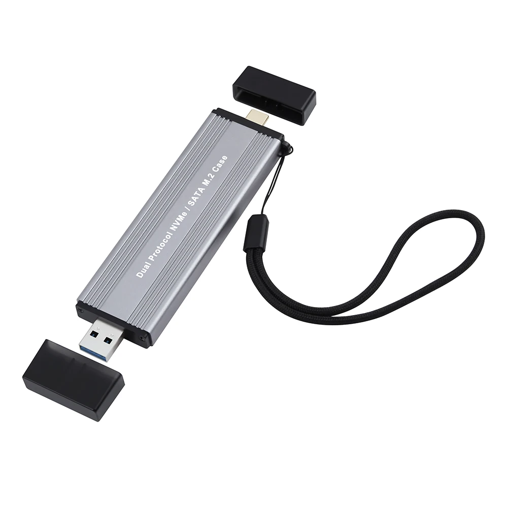 W306 SSD Ŭ USB CŸ  ̽, USB 3.1 Gen2 SSD ̽, ÷  ÷, M2 NVMe PCIe/M.2 SATA SSD, 10Gbps
