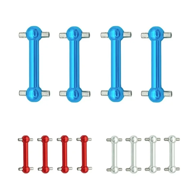 4-Piece Metal CVD Drive Shaft Set For TT02 1/10 RC Car – Aluminum Alloy Upgrade Parts (Blue, 70mm) - View #7